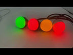 24V Safety Three-Color Warning Light Alarm LED Hemispherical Waterproof Indicator(No Sound) - YouTube Video