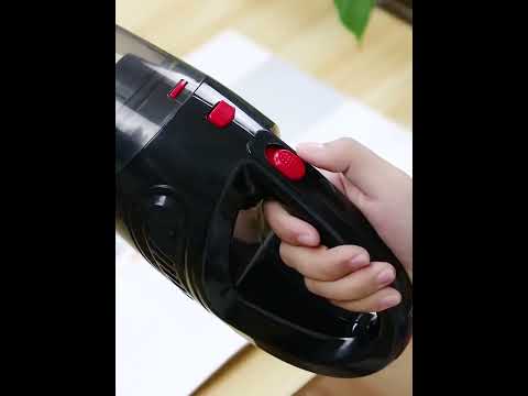 High-Power Small Handheld Car Vacuum Cleaner Wireless Vacuum Cleaner with USB Cable - YouTube Video