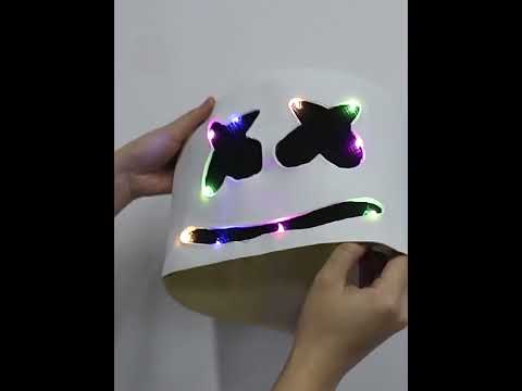 Fashionable Halloween Party Marshmallow Mask Night Club Latex White Mask Adult DJ Cosplay Costume Helmet - YouTube Video