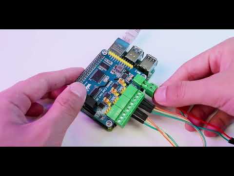 Waveshare Isolated RS485 CAN HAT For Raspberry Pi - YouTube Video