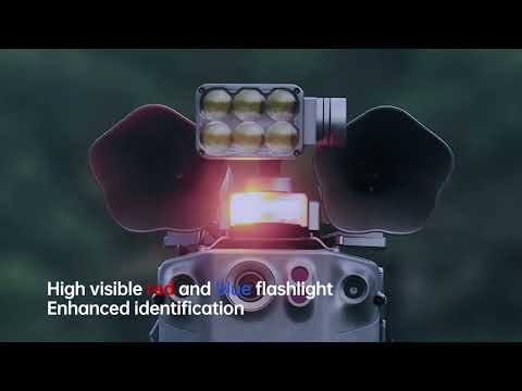 CZI LP35 Searchlight And Broadcasting System For DJI M350RTK Drone - YouTube Video