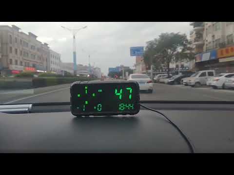 C3012 GPS Head-up Display Speed Mileage Compass Car General (Black) - YouTube Video