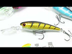 10colors /Set HENGJIA MI103 Diving Minnow Dummy Bait Biomimetic Lua Hard Lure, Size: 9.5cm 7.2g - YouTube Video