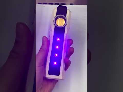 1902A Flashlight Rechargeable Lantern 4 Lighting Mode(Purple Light) - YouTube Video
