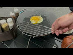 304 Stainless Steel Camping BBQ Frying Pan Steaming Rack, Size: 26x8.5cm - YouTube Video