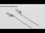 40 PCS Metal Wire Rope Alligator Clips, Size:10cm - YouTube Video
