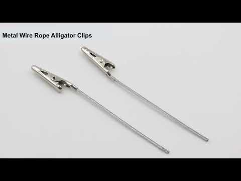 40 PCS Metal Wire Rope Alligator Clips, Size:10cm - YouTube Video