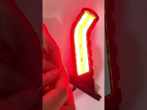 2 PCS MK-138 Truck LED Tail Light Running Water Tricolor Side Marker Light - YouTube Video
