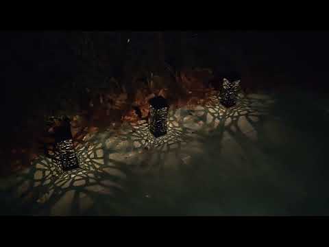 Outdoor Hollowing Out Solar Energy Garden Lawn Lamp(White Light) - YouTube Video
