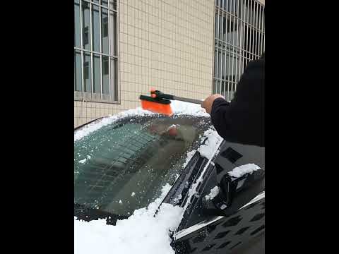 Multi-Functional Car Snow Scraper/Ice Shovel, Color: E8001 Black - YouTube Video
