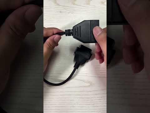 12 Pin to 16 Pin OBDII Diagnostic Cable for General Motors, Full Length: 19cm(Black) - YouTube Video