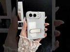 For iPhone Duo Clear Fold Bar Holder Hinge Shockproof Phone Case(Transparent) - YouTube Video