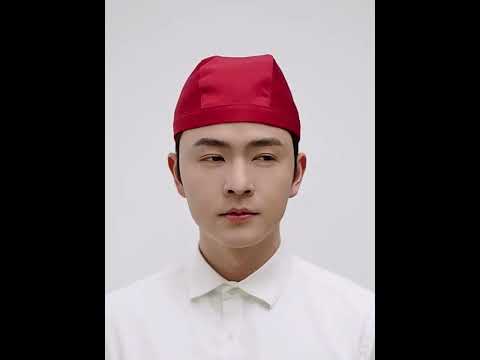 Simple Style Unisex Chef Waiter Work Cap Pirate Hat Turban Cap - YouTube Video