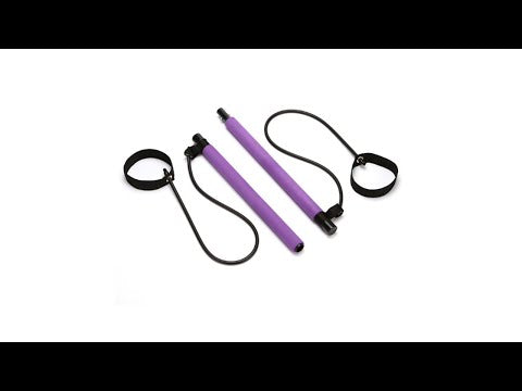 Pilates Stick Yoga Fitness Equipment Sports Stretching Band(Pink) - YouTube Video