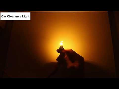 4pcs T10 DC12V /  2.52W / 0.21A / 900LM Car Clearance Light with Decoding - YouTube Video