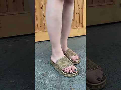 Rhinestone Women Slippers Bling Beach Slides, Size:36(Silver) - YouTube Video