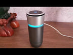 K04 Colorful Car Charger USB Car Negative Ion Air Purifier(Black) - YouTube Video