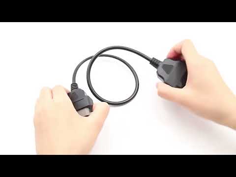 14Pin to 16Pin Car OBD2 Conversion Cable OBDII Diagnostic Adapter Cable for Nissan - YouTube Video