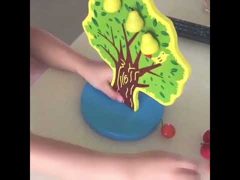 Children Wooden Magnetic Picking Apples Fruits Stickers Happy Fruits Garden Educational Toys, Size: 23.5*20cm - YouTube Video