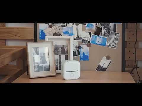Phomemo T02 Standard Error Mini Pocket Small Portable Bluetooth Phone Photo Label Thermal Printer(White Green) - YouTube Video
