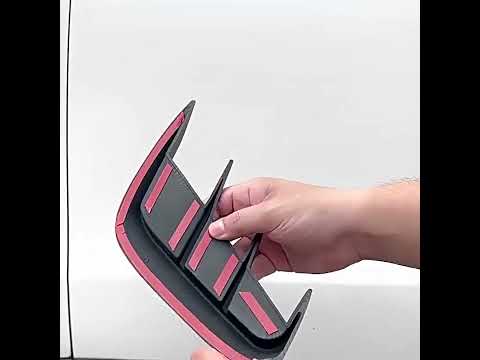 Universal Car Fender Soft Glue Decorative Car Stickers, Color: Bright Black - YouTube Video
