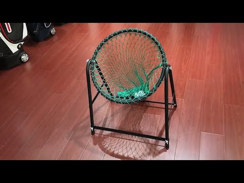 PGM Golf Adjustable Angle Single-sided Cutting Rod Practice Net - YouTube Video