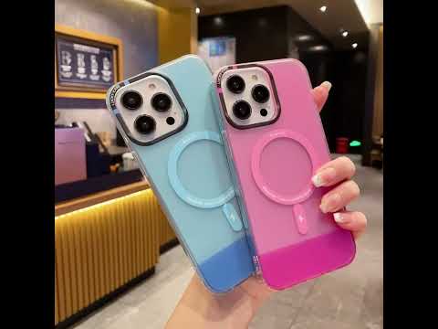 For iPhone 13 Pro Max PC + TPU IMD MagSafe Magnetic Phone Case(Purple) - YouTube Video