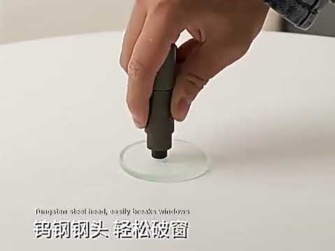 HELLO LEIBOO AD-1 Car Window Breaker Vehicle Multifunctional Escape Safety Hammer(Black) - YouTube Video