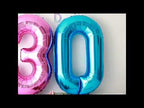 2 PCS 40 Inch Aluminium Foil Number Balloons Birthday Wedding Engagement Party Decor Kids Ball Supplies(0-Gold) - YouTube Video