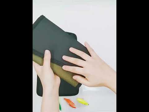 Splitable Fish Bait Bag With 6 PVC Self-Sealing Stickers Classification Storage Hanging Bag(Army Green) - YouTube Video