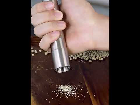 304 Stainless Steel Salt and Pepper Grinder / Mill(Silver) - YouTube Video
