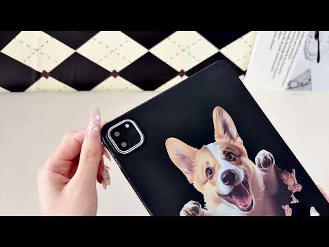 For iPad Air 13 2026 / 2025 / 2024 Color Painting Pattern TPU Tablet Case(Red Ethnic Pattern) - YouTube Video