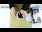 90mm 10X Foldable Handheld Magnifying Glass With 8 LED Lights - YouTube Video