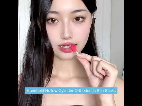 Fawnmum 2pcs /Box Handheld Hollow Cylinder Orthodontic Bite Sticks(Strawberry) - YouTube Video