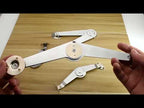 Two-folded Strut Folding Lever Door Support Furniture Connector, Specification:9 Inchs Lever - YouTube Video