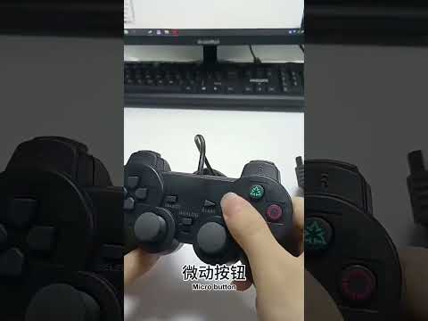 Double Vibration Joypad Wired Game Controle Handle For PS2 - YouTube Video