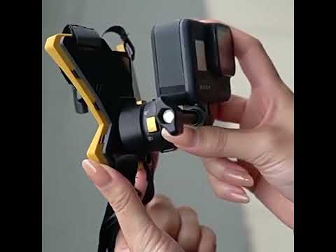 Magnetic Quick Release Motorcycle Helmet Chin Stand Mount For  Action Camera - YouTube Video