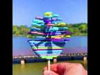 KBX-001 Rotating Decompression Stick Children Wooden Toys(Macaron) - YouTube Video