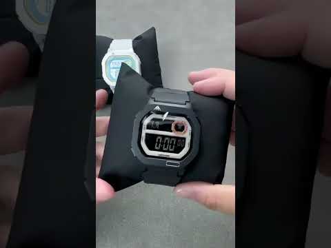 NORTH EDGE X1 Outdoor Single Display Square Waterproof Luminous Electronic Watch(Black Red) - YouTube Video