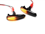 2pcs For Mitsubishi Lancer 2008-2018 Car Dynamic LED Fender Side Light (Transparent Black) - YouTube Video