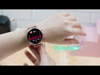 T86 Woman Health 1.27 inch Smart Watch, BT Call / Physiological Cycle / Heart Rate / Blood Pressure / Blood Glucose / SOS(Silver Steel Band) - YouTube Video