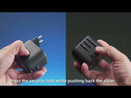 USAMS US-CC173 T55 12W Universal Multi Plug Travel Charger(Black) - YouTube Video