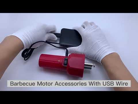 16.5 x 6.3 x 7cm Outdoor Picnic Grill Rotary Motor Barbecue Motor Bracket Accessories With USB Wire - YouTube Video