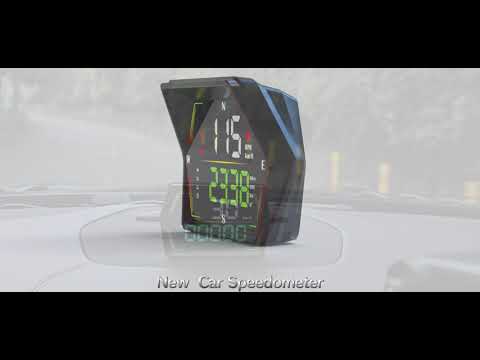 G21 Car HD Display GPS Speedometer Car OBD Meter Display Head-Up Display with Suction Cup Holder(Black) - YouTube Video