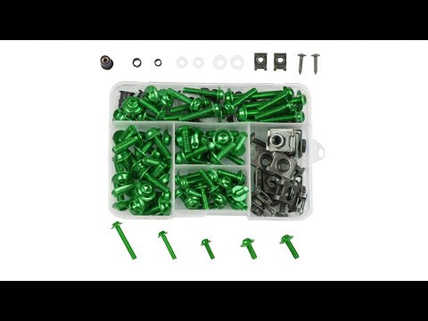 177 PCS/ Box Motorcycle Modification Accessories Windshield Cover Set Screw(Black) - YouTube Video
