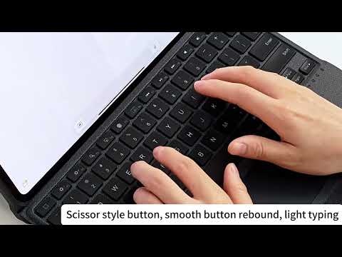 For iPad Air 13 2024 Magnetized Separation Of The Wonderful Control Keyboard Four Corners Of The Drop-Proof PU Protective Case - YouTube Video