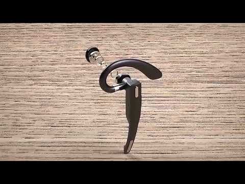 YYK-525 Simple Version Single Rotatable Earhook Noise Reduction Call Business Bluetooth Earphone without Charging Box - YouTube Video