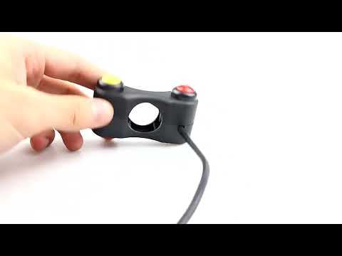 Motorcycle Electric Car Modified Accessories Three Button Multi-Function Start Speaker Far Near Light Switches - YouTube Video