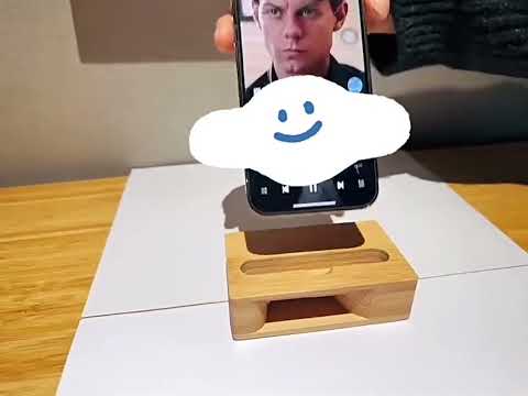 2 PCS GB050 Mobile Phone Stand Bamboo Loudspeaker - YouTube Video