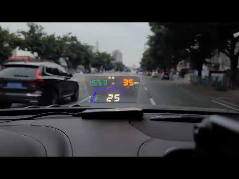 Q7 5.5 inch Car GPS HUD Vehicle-mounted Head Up Display Security System, Support Speed & Real Time & Altitude & Over Speed Alarm & Satellite Number, etc. - YouTube Video